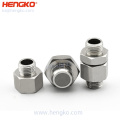 Aço inoxidável de grau médico Hengko 316 316L Bronze 0,2-100 Microns Filtro de ar de oxigênio HEPA para dispositivos de admissão médica de oxigênio